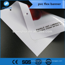 Laminación en frío 650gsm 1000X1000D PVC flex banner inkjet banner aplicado para tinta ecológica y solvente